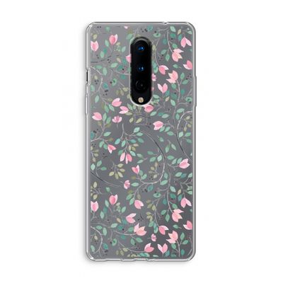 Sierlijke bloemen: OnePlus 8 Transparant Hoesje