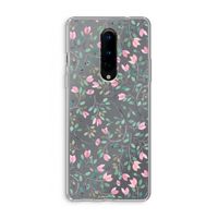 Sierlijke bloemen: OnePlus 8 Transparant Hoesje