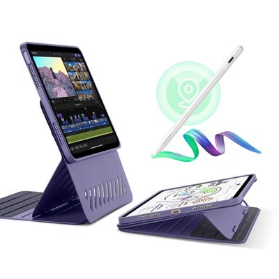 iPad Air 13" (M2) 2024 Bundle Shift Magnetic Case with Geo Digital Pencil - Purple