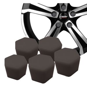 Simoni Racing Wielmoerkapjes Soft Sil - 17mm - Zwart - Set à 20 stuks SRCBB17