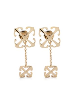Off-White boucles d'oreilles pendantes Double Arrow