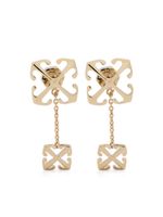 Off-White Double Arrows drop earrings - Or