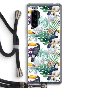 Tukans: Sony Xperia 5 Transparant Hoesje met koord