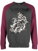 Roberto Cavalli sweat imprimé à col rond - Gris Roberto Cavalli sweat imprimé à col rond - Gris