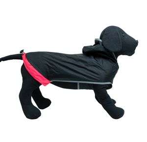 Jack & Vanilla Hondenregenjas - Zwart - Reflecterend - 40 cm