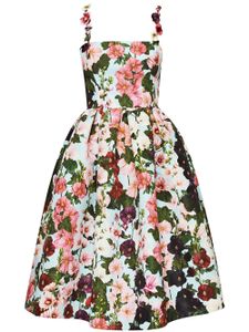 Oscar de la Renta robe Hollyhock mi-longue - Noir