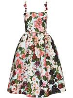 Oscar de la Renta robe Hollyhock mi-longue - Noir