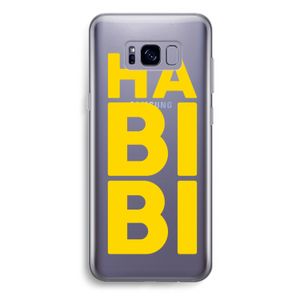 Habibi Blue: Samsung Galaxy S8 Plus Transparant Hoesje