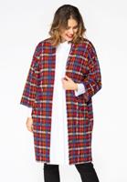 Yoek Cardigan CHECK | Rood | Maat 50/52