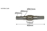 Flexibele slang, uitlaatsysteem LRT, Diameter (mm)60,5mm