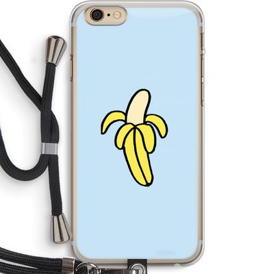 Banana: iPhone 6 PLUS / 6S PLUS Transparant Hoesje met koord