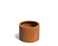 Cortenstaal plantenbak CIRCUM zonder bodem 80x60cm.
