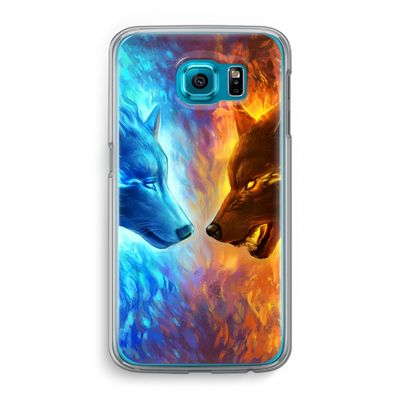 Fire & Ice: Samsung Galaxy S6 Transparant Hoesje