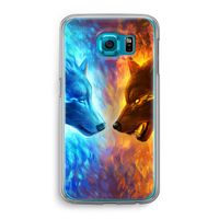 Fire & Ice: Samsung Galaxy S6 Transparant Hoesje