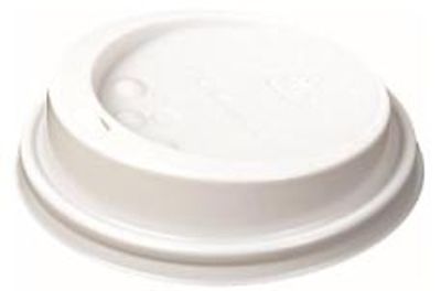 Bekerdeksel D70,3 mm, wit, pak van 10x100 stuks