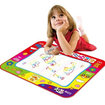 Kinderen regenboog kleur magische Doodle Water tekening Mat met 2 Pen maat: 80 x 60 cm