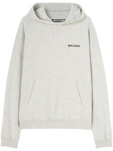 Palm Angels hoodie à logo brodé - Gris