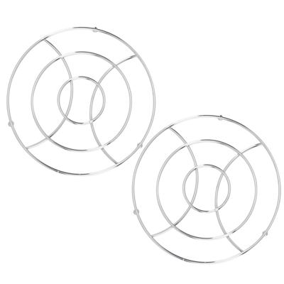 Cosy & Trendy pannenonderzetter - Set van 2x stuks - metaal - D18 cm
