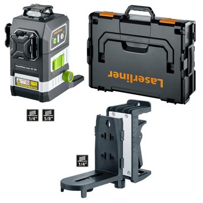 Laserliner PowerPlane-Laser 3G Multi-18V - Geleverd met 7-delige PowerAdapterset 036.380.70 - 036.380L