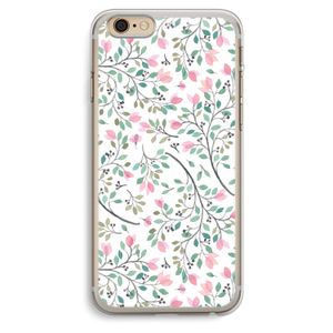 Sierlijke bloemen: iPhone 6 Plus / 6S Plus Transparant Hoesje