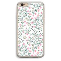 Sierlijke bloemen: iPhone 6 Plus / 6S Plus Transparant Hoesje