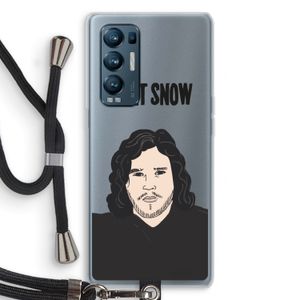 Let It Snow: Oppo Find X3 Neo Transparant Hoesje met koord