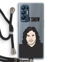 Let It Snow: Oppo Find X3 Neo Transparant Hoesje met koord