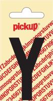 Plakletter Nobel Sticker zwarte letter y amsterdam Pickup - Pickup
