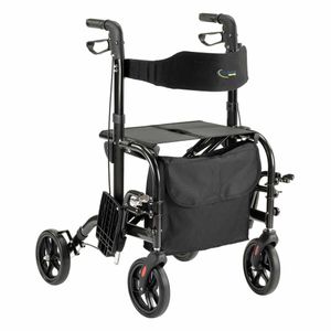 Duo rollator (rollator & rolstoel in 1)