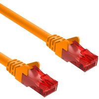 Cat 6 - U/UTP - Netwerkkabel - Patchkabel - Internetkabel - 10 Gbps - 30 meter - Oranje - Allteq - thumbnail