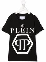 Philipp Plein Junior t-shirt à logo imprimé - Noir - thumbnail