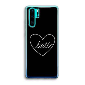 Best heart black: Huawei P30 Pro Transparant Hoesje