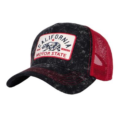 King Kerosin California Motor State Trucker Pet Rood & Zwart
