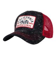 King Kerosin California Motor State Trucker Pet Rood & Zwart King Kerosin California Motor State Trucker Pet Rood & Zwart
