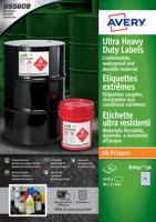 Etiket avery b7651-50 38x21mm polyester wit 3250st | 5 stuks