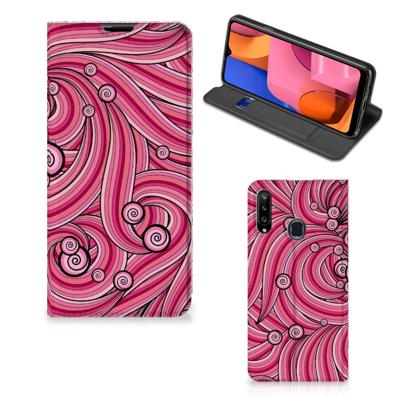 Samsung Galaxy A20s | Bookcase | Swirl Pink