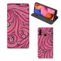 Samsung Galaxy A20s | Bookcase | Swirl Pink