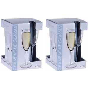 80x stuks Champagne glazen set van 180 ml