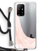 Peach bath: Oppo A95 5G Transparant Hoesje met koord