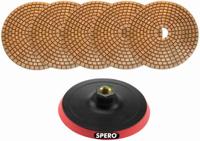 Spero Kunststof opnamebord/padhouder | 125mm | 10mm foam, diamant polijstschijven M14 - SPMK05-M14