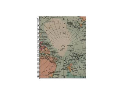 Miquelrius Notitieboek - landkaart - a5 geruit - 80 blz