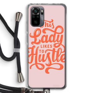 Hustle Lady: Xiaomi Redmi Note 10 Pro Transparant Hoesje met koord