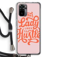 Hustle Lady: Xiaomi Redmi Note 10 Pro Transparant Hoesje met koord