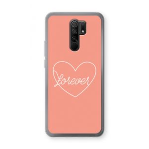 Forever heart: Xiaomi Redmi 9 Transparant Hoesje