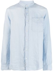 Woolrich chemise en lin à manches longues - Bleu