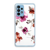Geschilderde bloemen: Samsung Galaxy A52 Transparant Hoesje