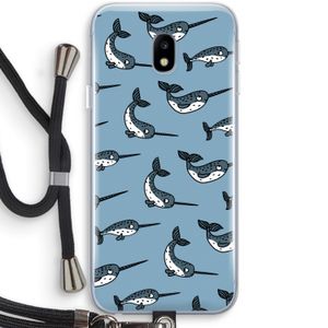 Narwhal: Samsung Galaxy J3 (2017) Transparant Hoesje met koord