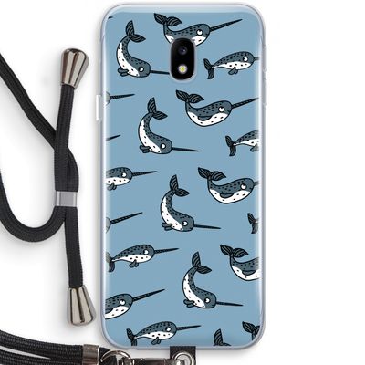 Narwhal: Samsung Galaxy J3 (2017) Transparant Hoesje met koord