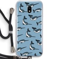 Narwhal: Samsung Galaxy J3 (2017) Transparant Hoesje met koord
