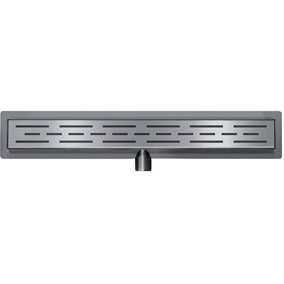 Wiesbaden Douchegoot met Flens en Rooster - 70x7cm - Gunmetal